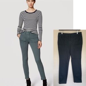 Ann Taylor LOFT Sanded Sateen Cargo Pants 10P